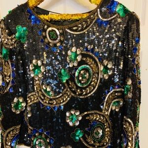 Vintage sequin blouse